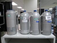 Taylor Wharton Qty (4) Various Cryogenic Dewars, (3) LD4 and (1) 5LD.s/n Tag #N/A Category: Lab Location: R&amp;D