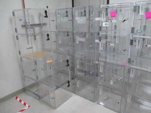 Qty (9) 33"x 17 1/2" x 16"D Dessicators.s/n Tag #N/A Category: Lab Location: R&amp;D