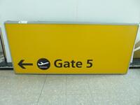 Gate 5' Large Illuminated sign