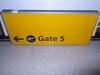 Gate 5' Large Illuminated sign - 2