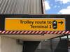 Trolley route Terminal 1' Illuminated Light Box Sign - 2