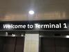 Wall mounted 'Welcome to Terminal 1' sign, illuminated framed sign - 6