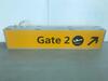 Terminal 1 departure lounge/Gate 2' Double Sided Illuminated Light Box - 2