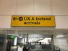 UK & Ireland arrivals wall mounted illuminated sign - 2