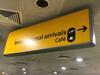 International arrivals and Cafe illuminated sign - 2