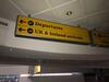 Heathrow Departures and UK & Ireland arrivals illuminated display board