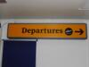 Illuminated 'Departures'  sign - 2