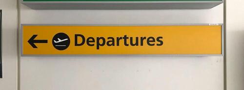 Departures Illuminated Light Box