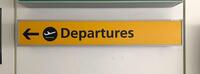 Departures Illuminated Light Box