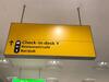 All departure gates large illuminated information sign - 2