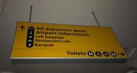 Check in Zone J / All departure gates double sided illuminated light box