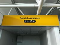 Very Large Special Assistance Illuminated Light Box Sign