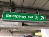Emergency Exit' Illuminated Light Box Sign