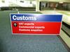 Customs' Sign - 5