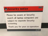 Security Notice Sign