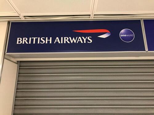 British Airways illuminated sign
