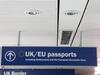 Illuminated Light Box Sign 'UK/EU Passports Including Switzerland and the EU' - 9