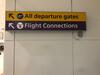 All departure gates & Flight connections illuminated sign - 3
