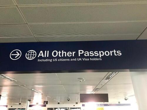 All other passports' metal sign,