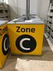 Zone C ceiling suspended large illuminated light box - 2