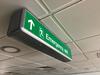 Check-in Zone K / Emergency Exit Double Sided Illuminated Light Box - 4