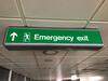 Check-in Zone K / Emergency Exit Double Sided Illuminated Light Box - 5