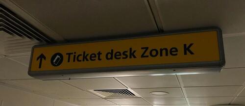 Ticket Desk Zone K Illuminated Light Box