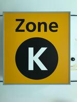 Zone K Illuminated Light Box Sign