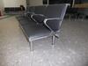 4x Four person seats, alloy construction. Black leather effect cushion. - 14