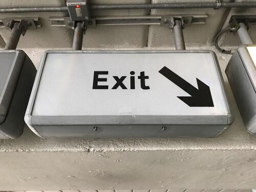 Exit' Right Arrow Illuminated Light Box Sign