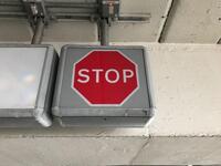 Stop' Illuminated Light Box Sign