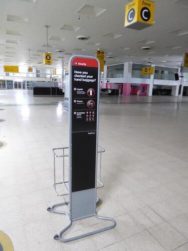 Check-In security  baggage gauge frame