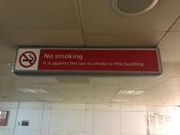 No smoking illuminated sign (Single sided)