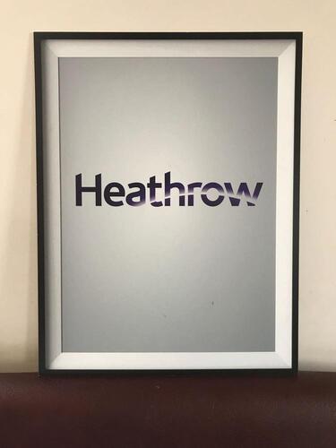 Heathrow Branded Poster From Terminal 1