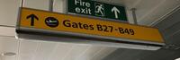 Gates B27-B49' Illuminated Light Box Sign