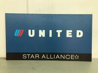United ‘Star Alliance’ fibreboard sign