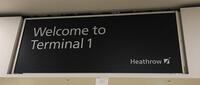 Welcome to Terminal 1' JCDecaux large illuminated sign