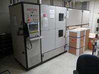 CVD Dual Stack Furnace with (3) Busch Vacuum Pumps in Enclosures, Spare Tube and Parts in (3) Crates, (2) Craftsman Tool Chests, Cabinet with Spare Parts. Location: Pilot Line