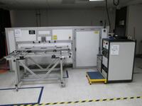 Newport Laser Pattering Station with Spectra-Physics J40 8S40 Laser Power Supply and Spectra-Physics J40 8S40-NL, Teka LMD 501 Fume Extractor, Newport Enclosure and (3) Carts. Tag Number Location: Pilot Line
