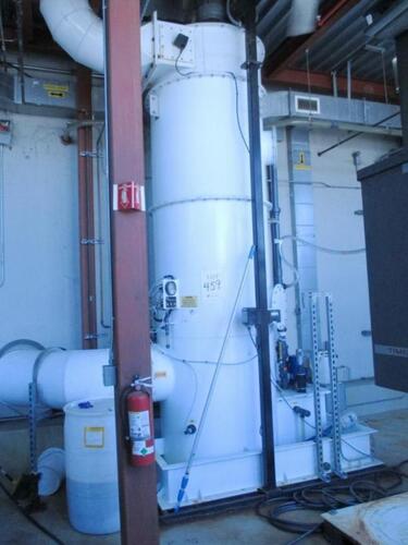 Met-Pro Duall Vertical Fume Scrubber model FW305-45S, CFM 4700. 7511 Location: Outside Cage East