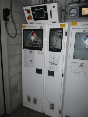 Nuance Compressed Gas Cylinder Cabinet. Location: Outside Cage East