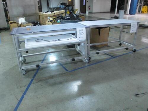 Qty (2) Various Wook Tables (1) with Light. Location: Test Area