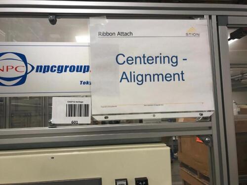 NPC Group NPC Centering Alignment Module includes Turning Table Cell and Main Operation Box, Sale is Subject to Seller Confirmation Tag Number Location: BEOL Cage