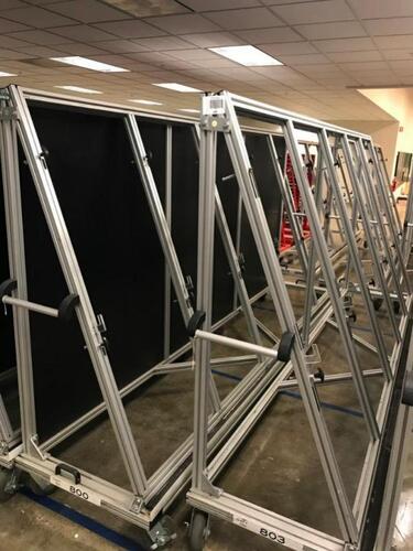 Lot of two (2), 138" Modular Panel Carts Location: