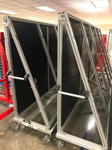 Lot of two (2), 138" Modular Panel Carts Location: