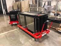 Lot of two (2) , Vertical Panel Storage Trollies Location: