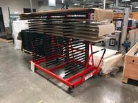 Lot of three (3) , Horizontal Panel Storage Trollies Location: