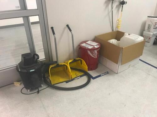 Assorted Cleaning Supplies Location: