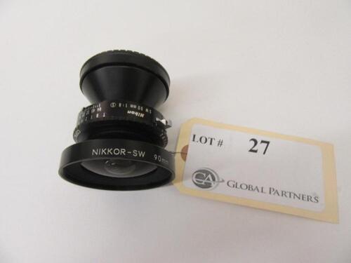 NIKON NIKKOR-SW 90MM, 1: 8 LENS WITH COPAL #0 SHUTTER