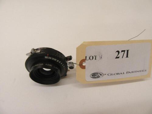 SCHNEIDER APO-DIGITAR 4.0/80 L-59 MC LENS, WITH COPAL #0 SHUTTER